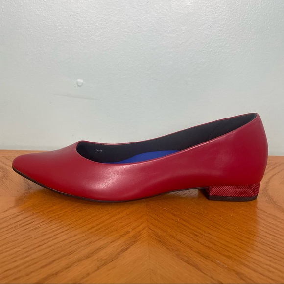 antonia saint Shoes - Antonia Saint New York Red Jane Autumn Flat Comfort Leather Size 9.5